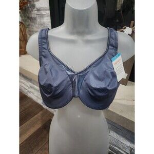 Warner's 42C Blue Cushioned Underwire For Support & Comfort Full Coverage